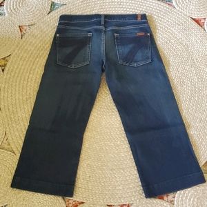 FAM 7 For All Mankind Dojo Crop Jeans 28